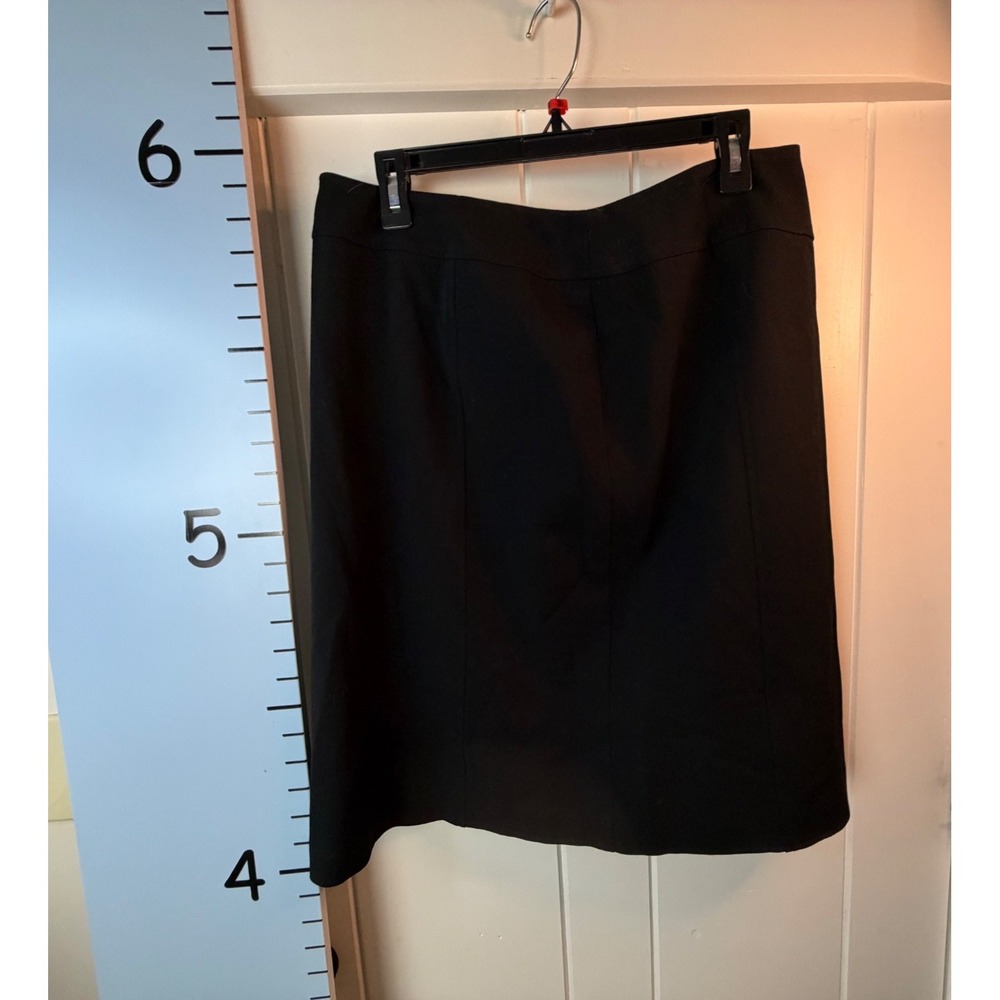 Nine&Company Black Knit Pencil Knee Length Skirt 14